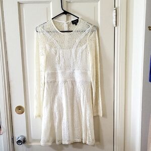 Long Sleeve Lace Mini Dress